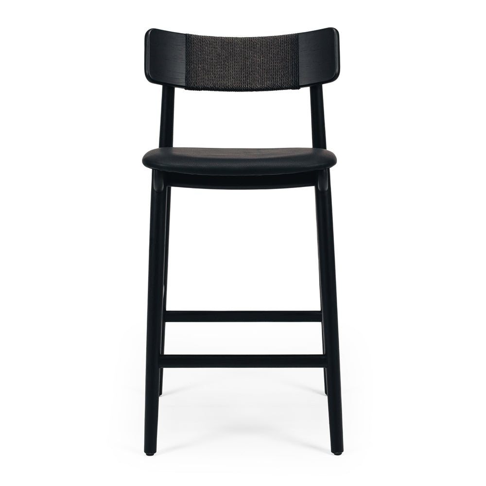 Niles Highback Barstool - Black