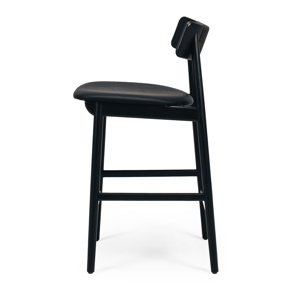 Niles Highback Barstool - Black