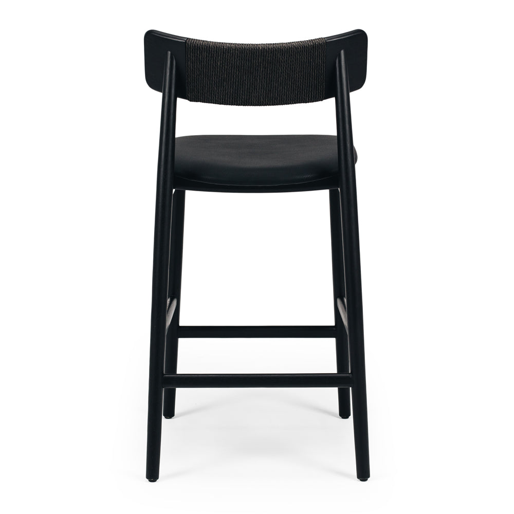 Niles Highback Barstool - Black