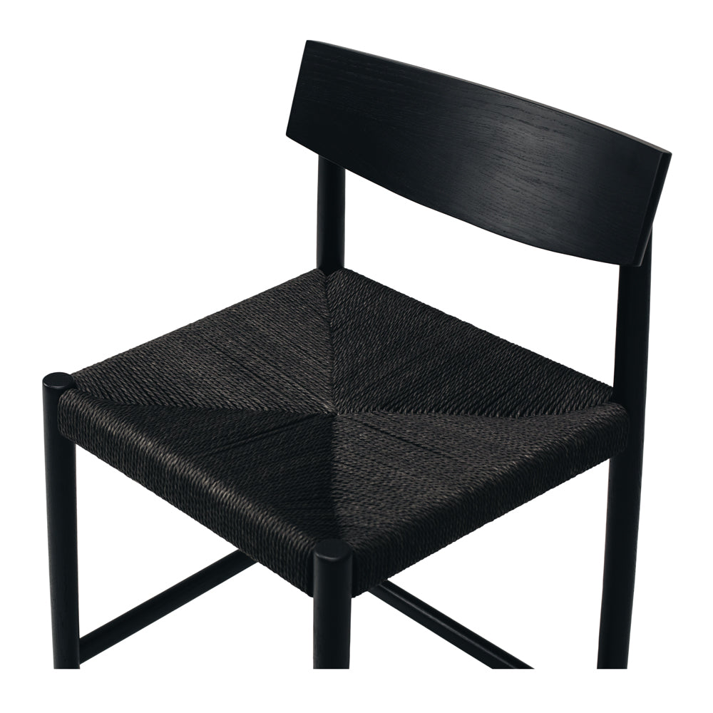 Ingrid Highback Barstool - Black