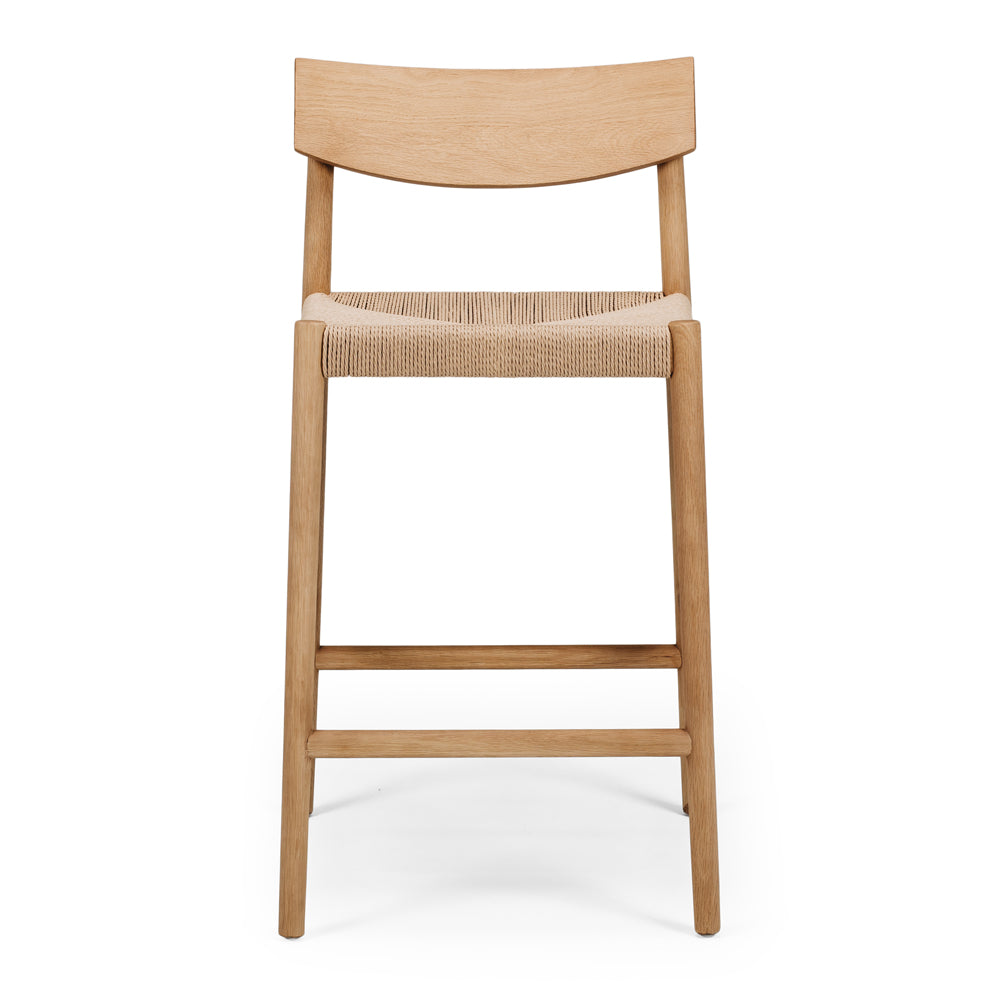 Ingrid Highback Barstool - Natural