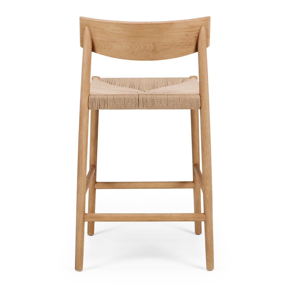 Ingrid Highback Barstool - Natural