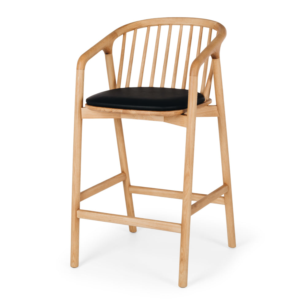 Nord Highback Barstool - Oak