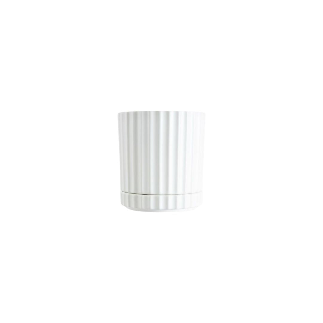 Small Athens Planter - White