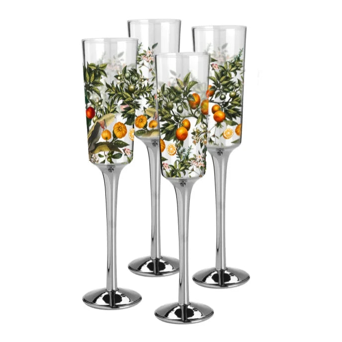 Sorrento Champagne Flutes - Set of 4