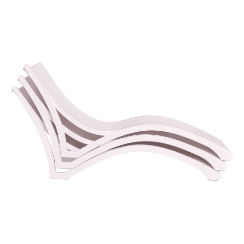 Wave Sun Lounger - White