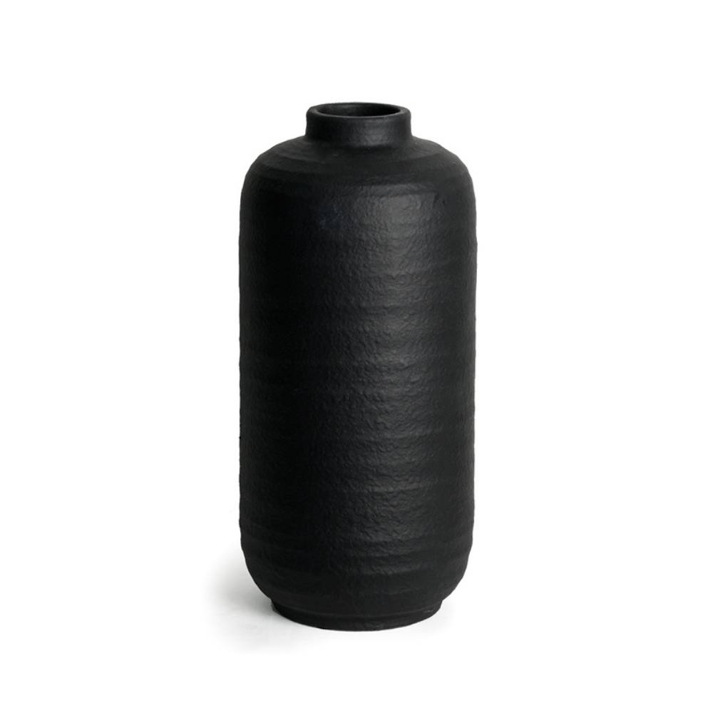 Ruben Modern Black Vase - Small