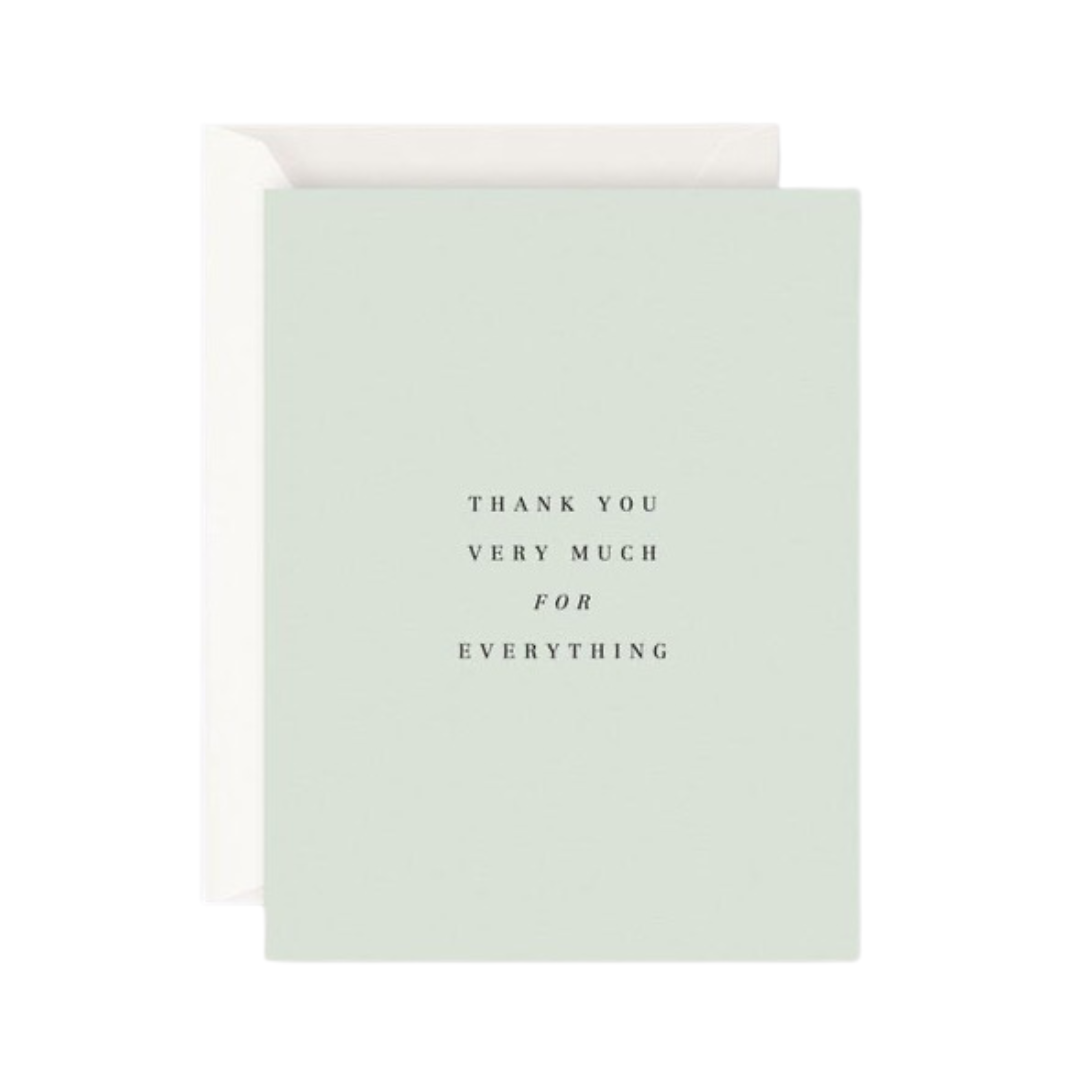 Card - Thank You Very Much For Everything