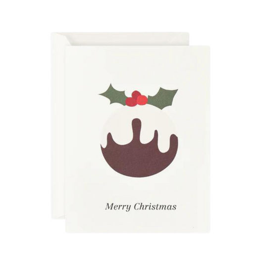 Card - Merry Christmas Pudding