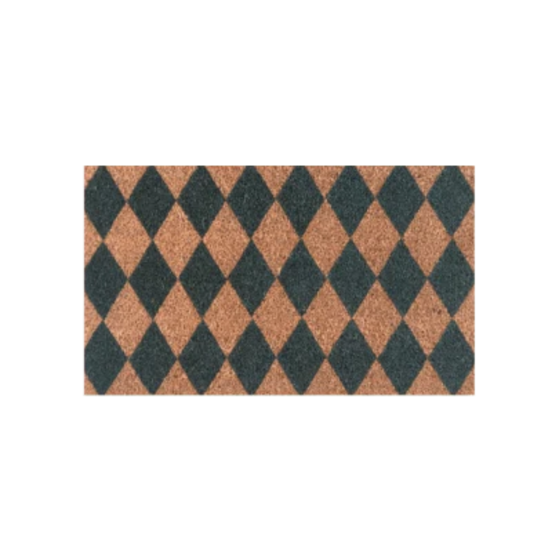 Door Mat - Harlequin Green