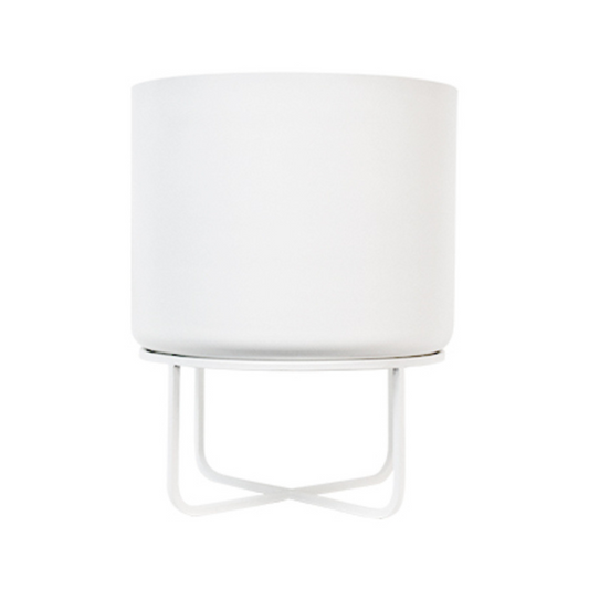 Asher Planter on Stand - White