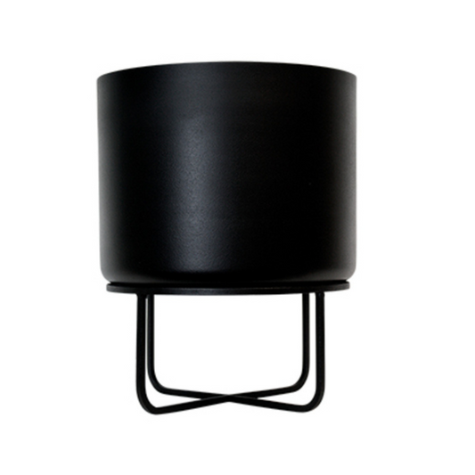 Asher Planter on Stand - Black