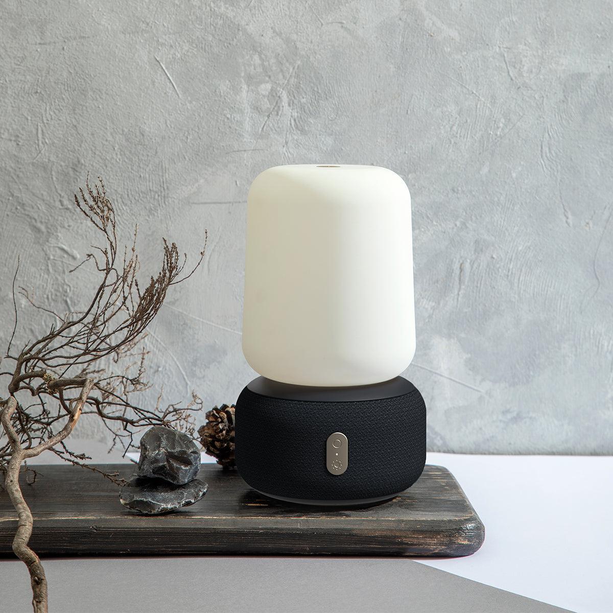 Aloomi Wireless Speaker And Lamp - Black - Humble & Grand Homestore