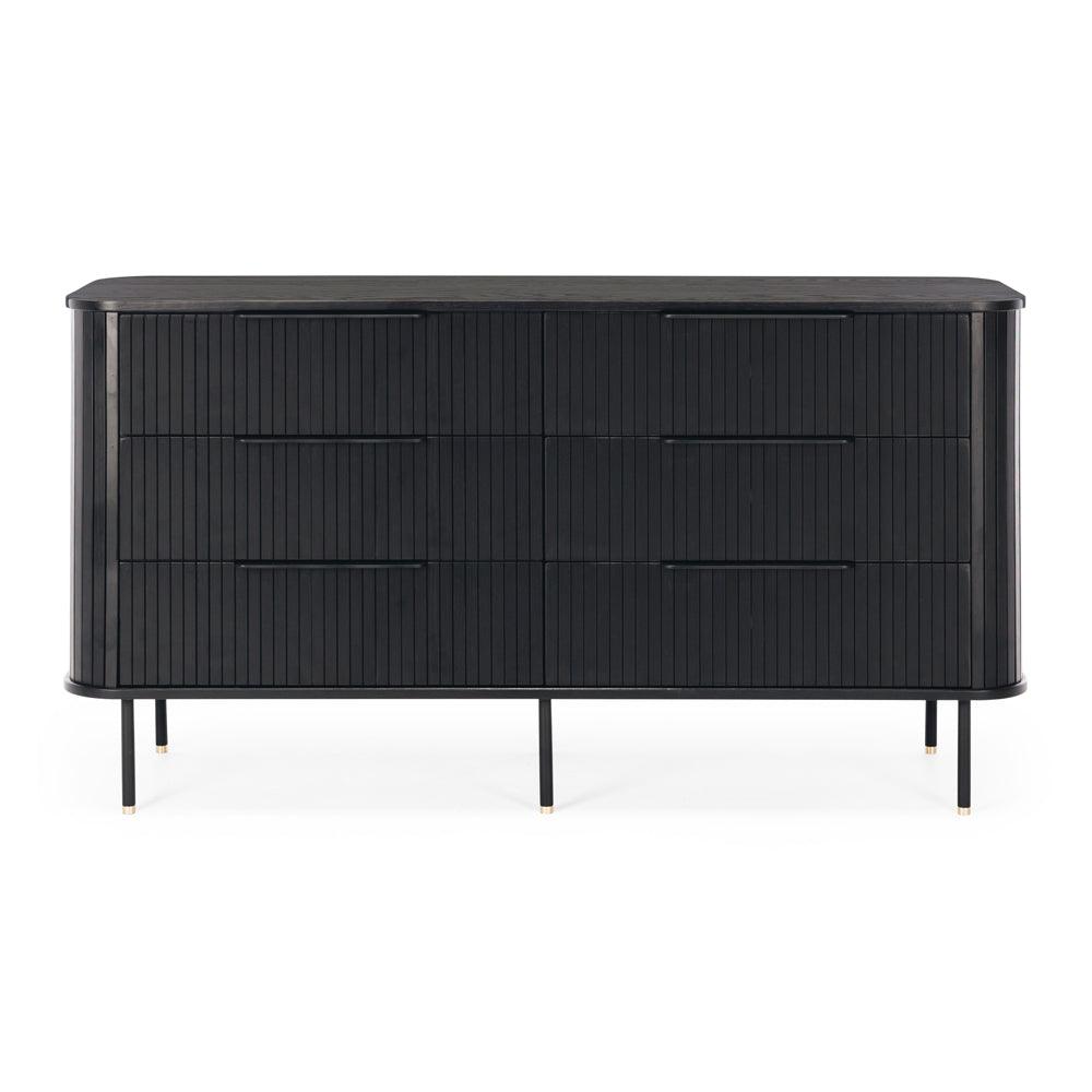 Anders 6 Drawer Dresser - Black - Humble & Grand Homestore