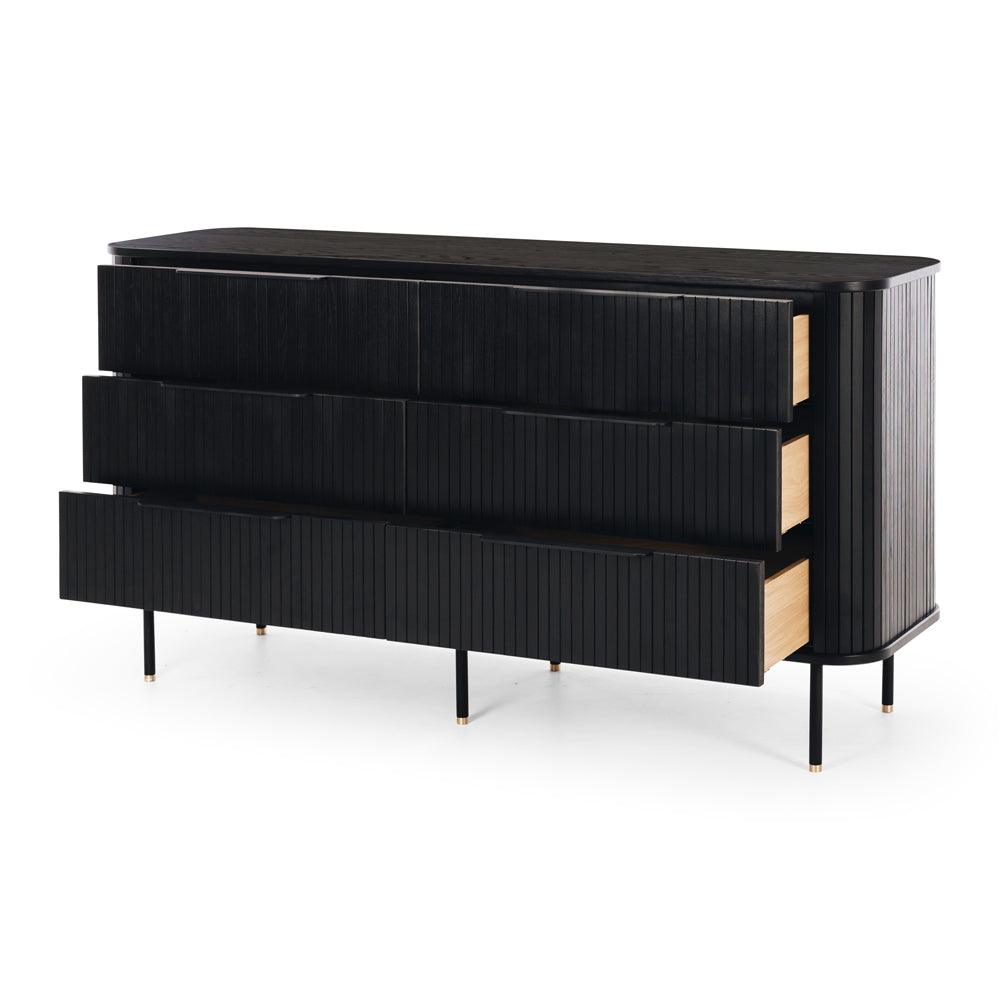 Anders 6 Drawer Dresser - Black - Humble & Grand Homestore