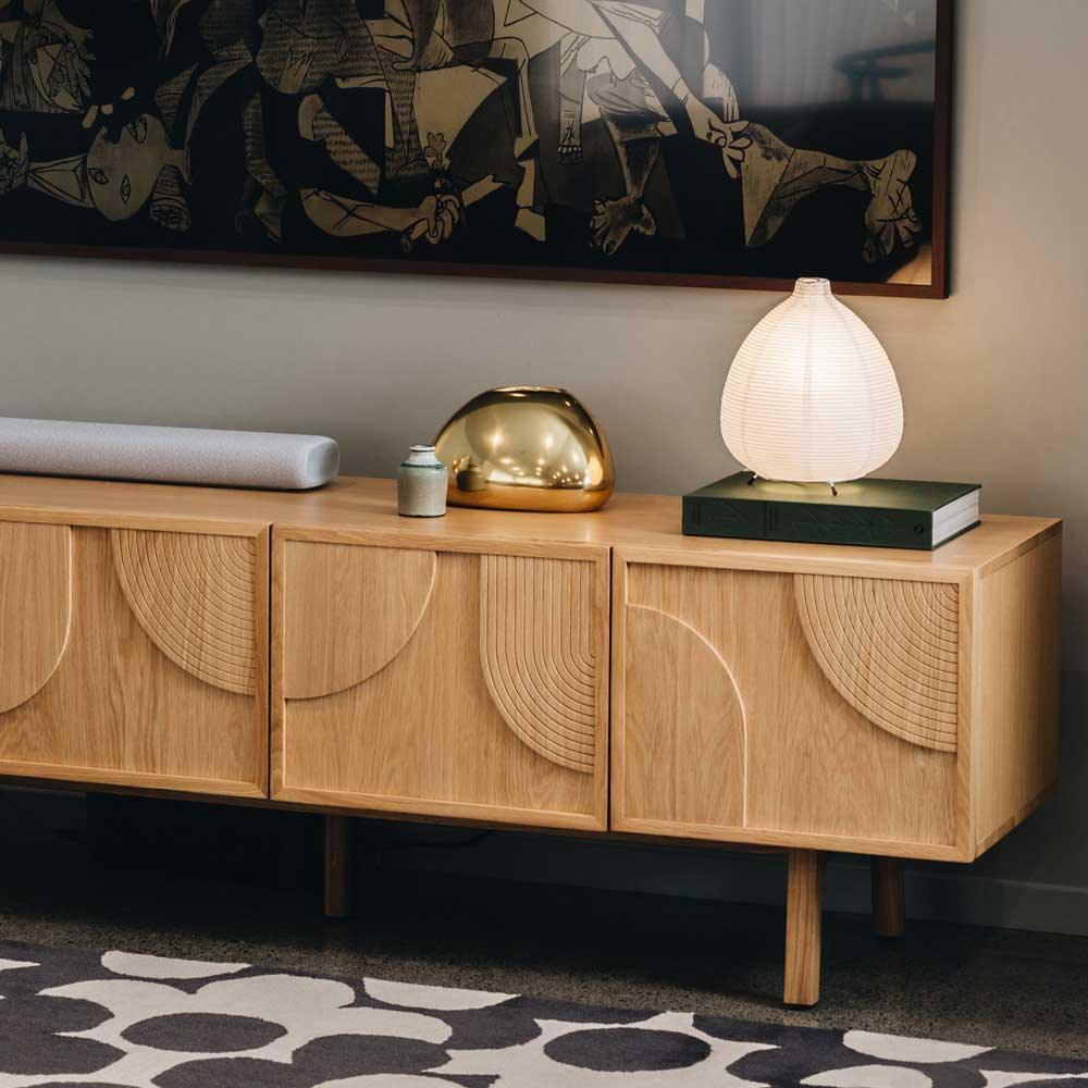 Arc TV Unit - Oak - Humble & Grand Homestore