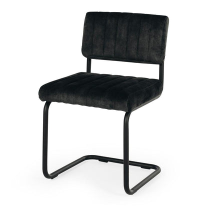 Blake Dining Chair - Velvet Anthracite - Humble & Grand Homestore