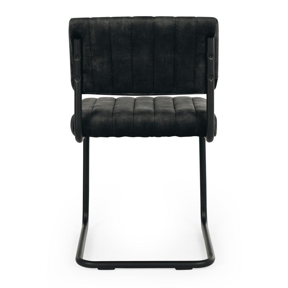 Blake Dining Chair - Velvet Anthracite - Humble & Grand Homestore