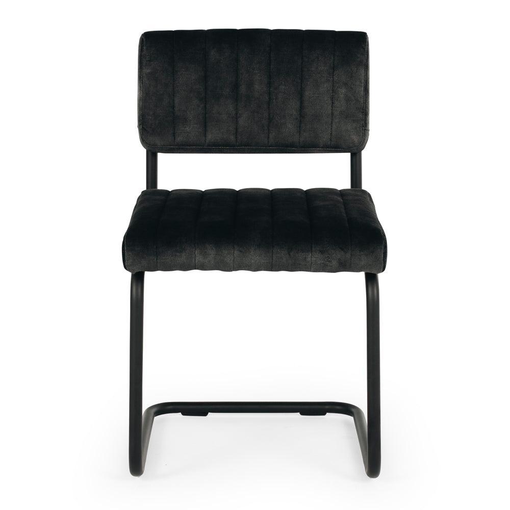 Blake Dining Chair - Velvet Anthracite - Humble & Grand Homestore