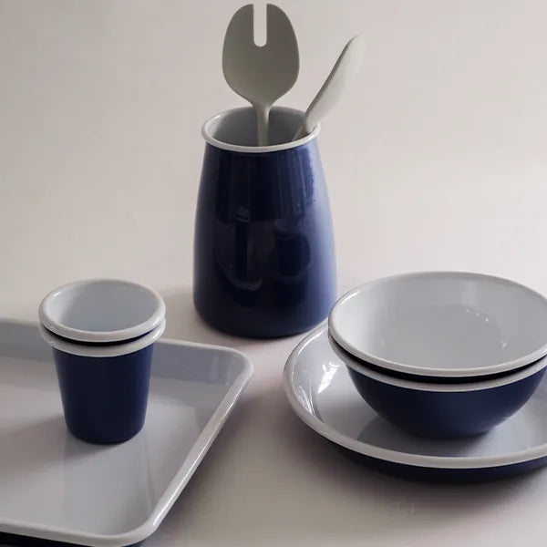 Enamel Utensil Holder - Mineral