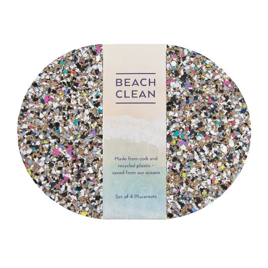 Beach Clean Oval Placemats - Set of 4