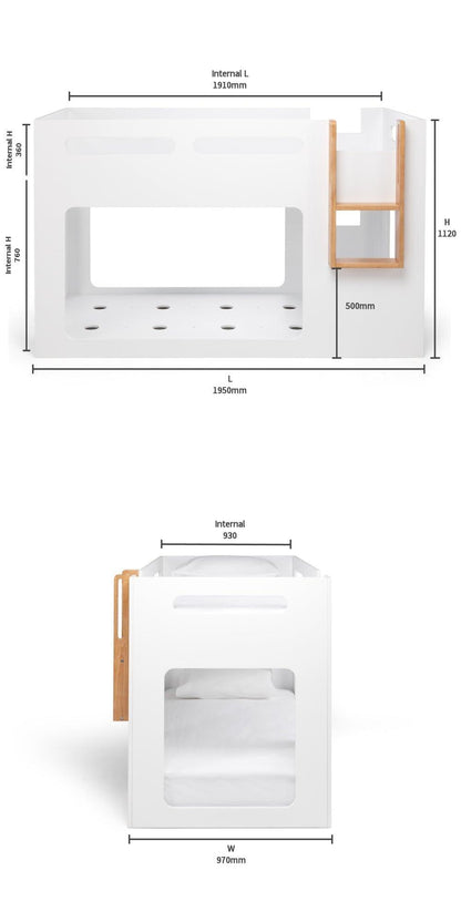 Bunk Bed - Twins Mid-Sleeper - Humble & Grand Homestore