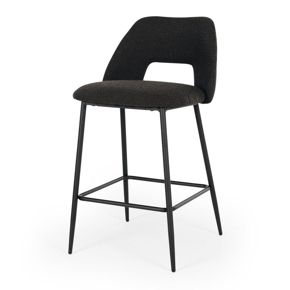 Cinderella Barstool - Boucle Anthracite - Humble & Grand Homestore