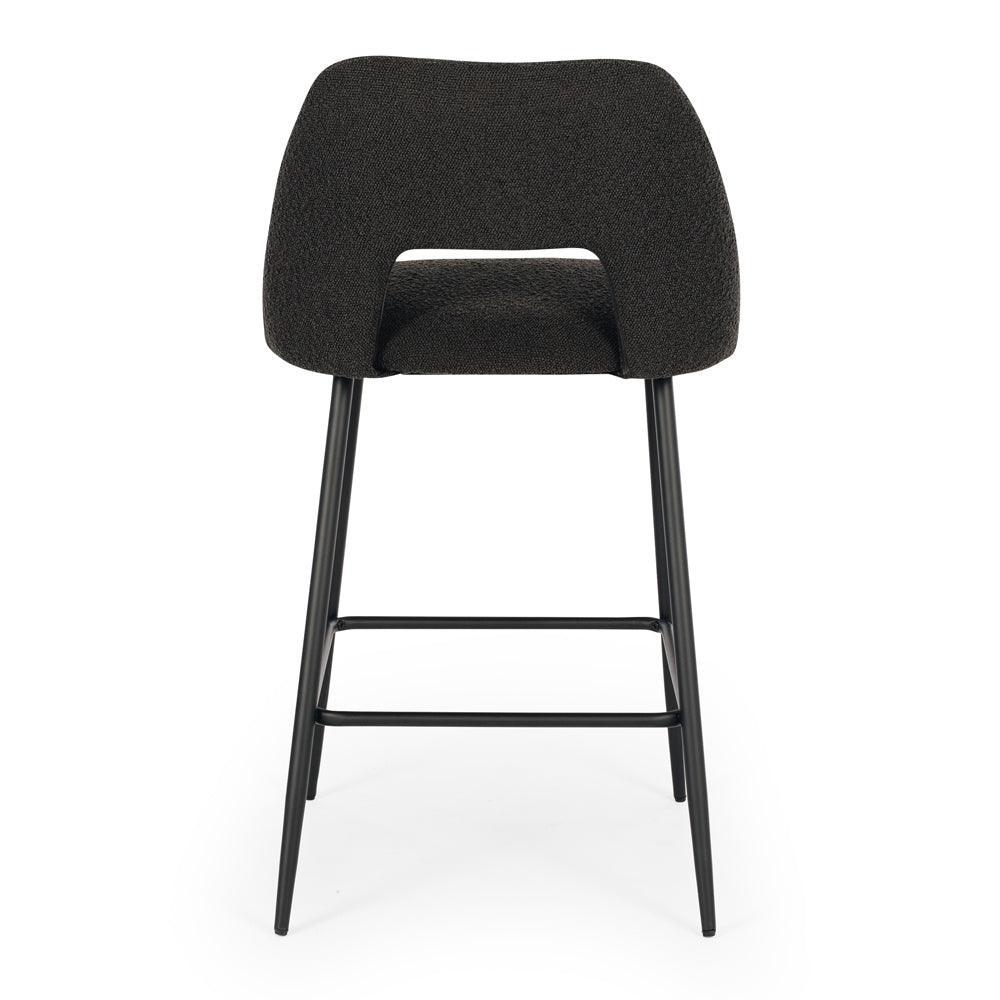 Cinderella Barstool - Boucle Anthracite - Humble & Grand Homestore