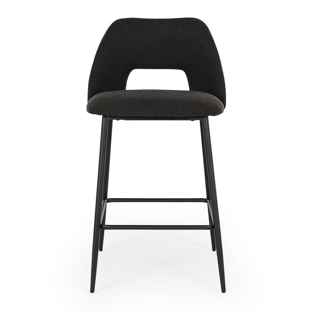 Cinderella Barstool - Boucle Anthracite - Humble & Grand Homestore