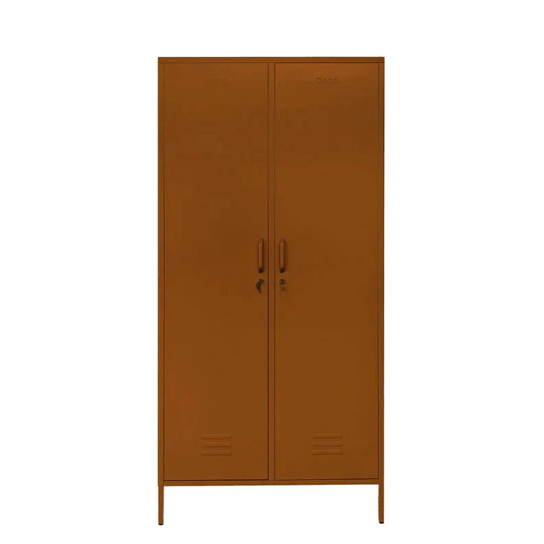 Clarence Contemporary Metal Locker - Teracotta - Humble & Grand Homestore