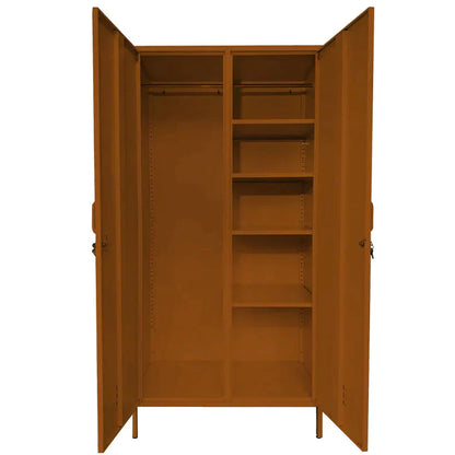 Clarence Contemporary Metal Locker - Teracotta - Humble & Grand Homestore