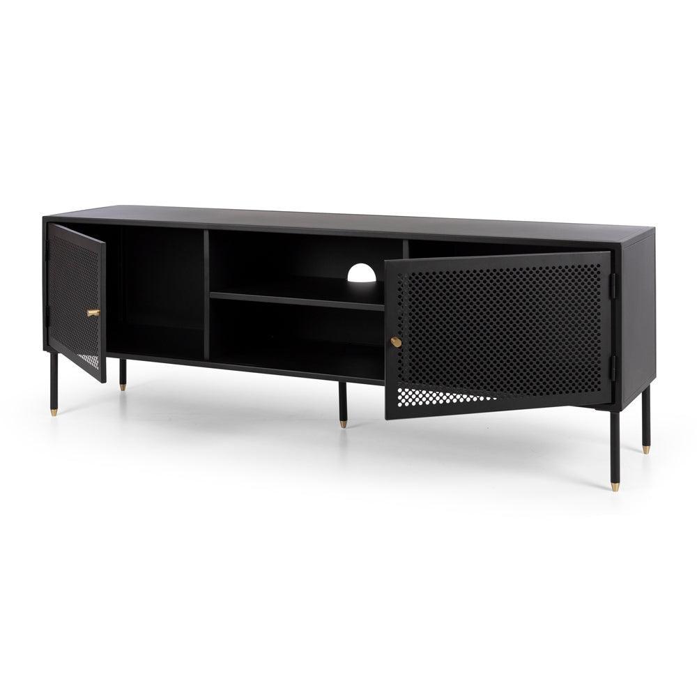 Dawn TV Unit 160 - Black - Humble & Grand Homestore