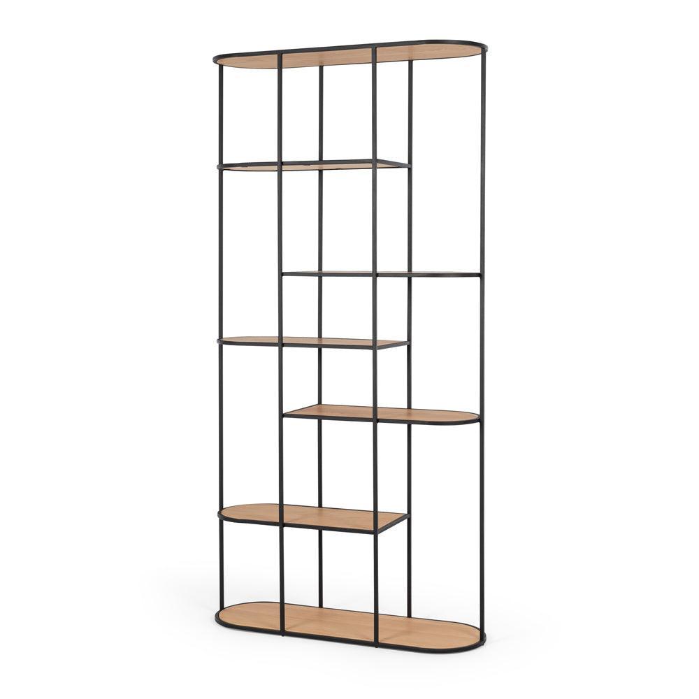 Deco Display/Bookcase - Natural Oak - Humble & Grand Homestore