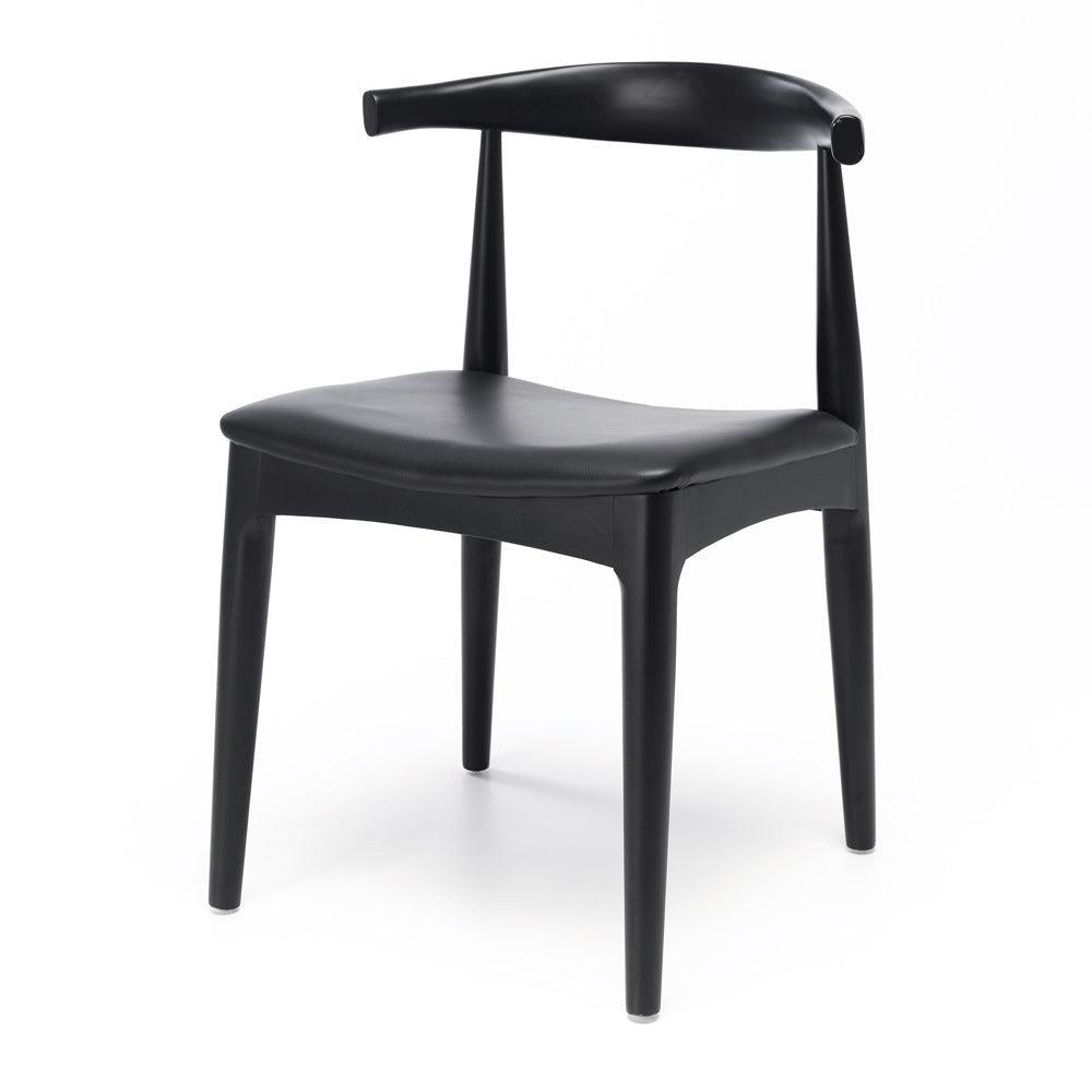 Elbow dining deals chair black