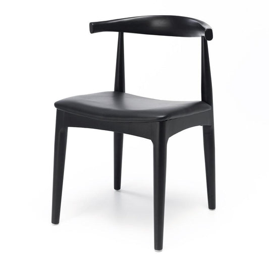 Elbow Dining Chair - Black - Humble & Grand Homestore