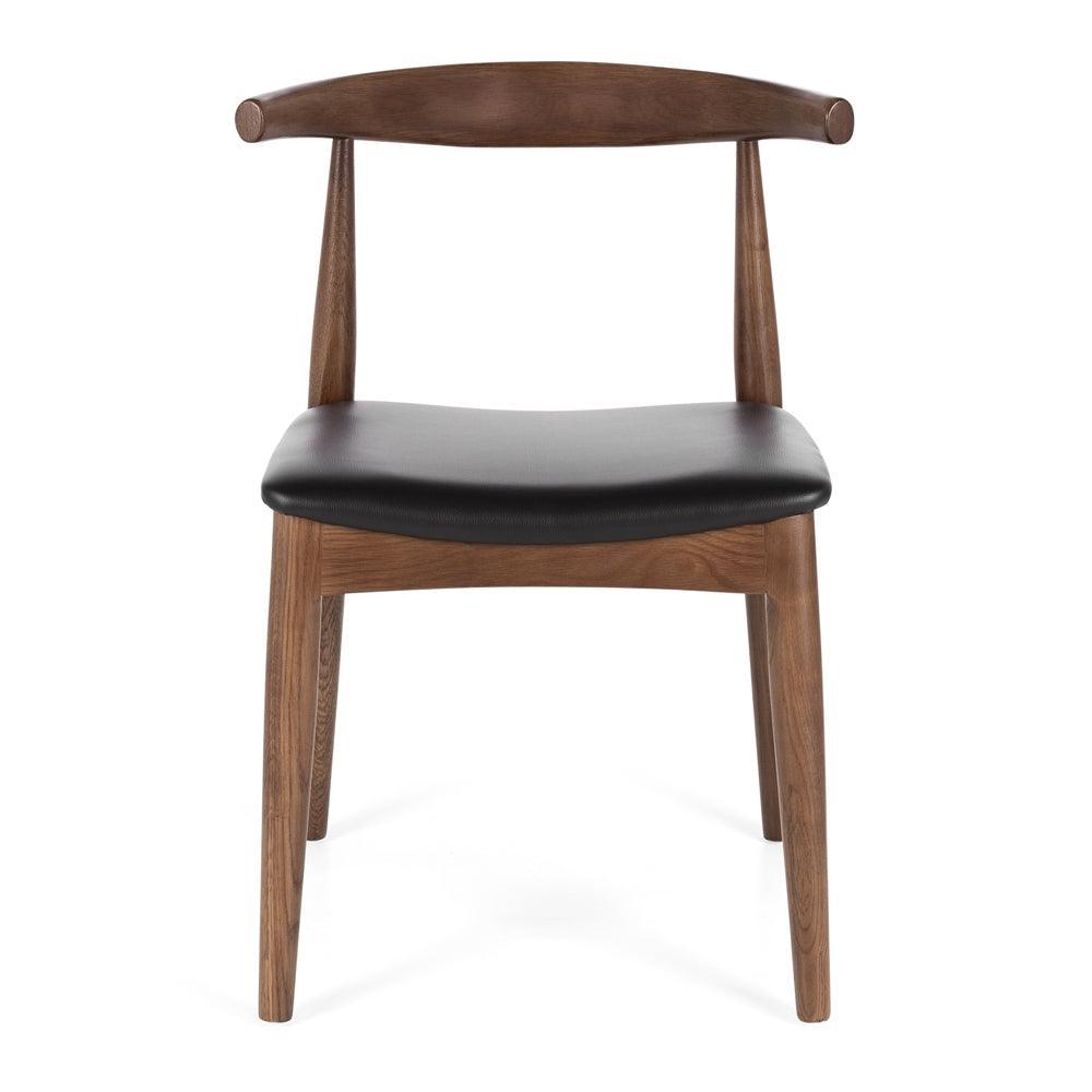 Elbow Dining Chair - Deep Oak - Humble & Grand Homestore