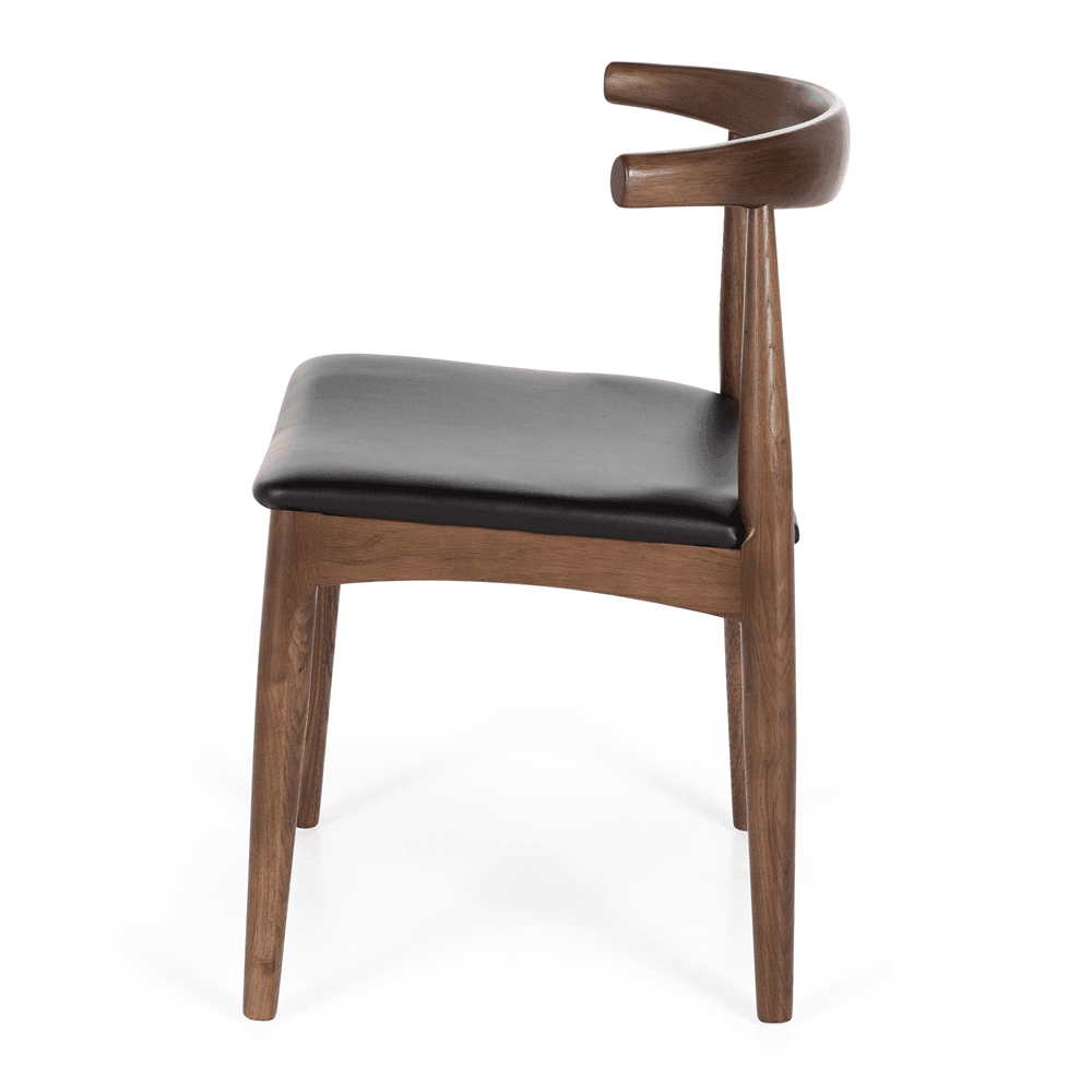 Elbow Dining Chair - Deep Oak - Humble & Grand Homestore