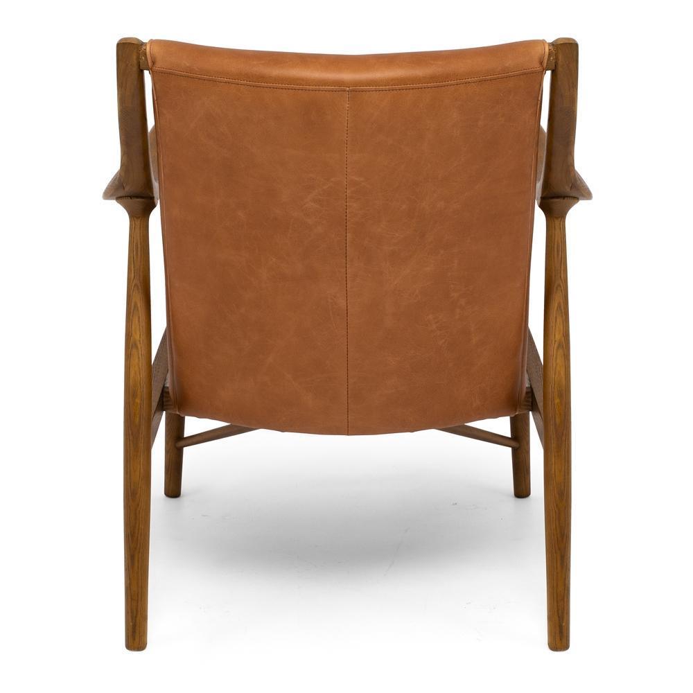 Finn Armchair - Cognac Leather - Humble & Grand Homestore