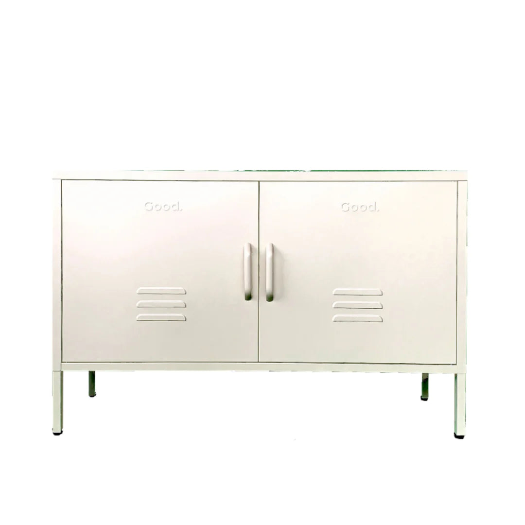 Harold Contemporary Metal Locker - White