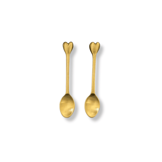 Heart Teaspoon - Solid Brass - Humble & Grand Homestore