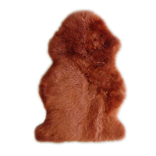 Long Wool Sheepskin - Rust