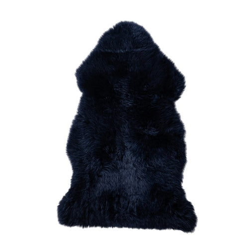 Long Wool Sheepskin - Dark Navy