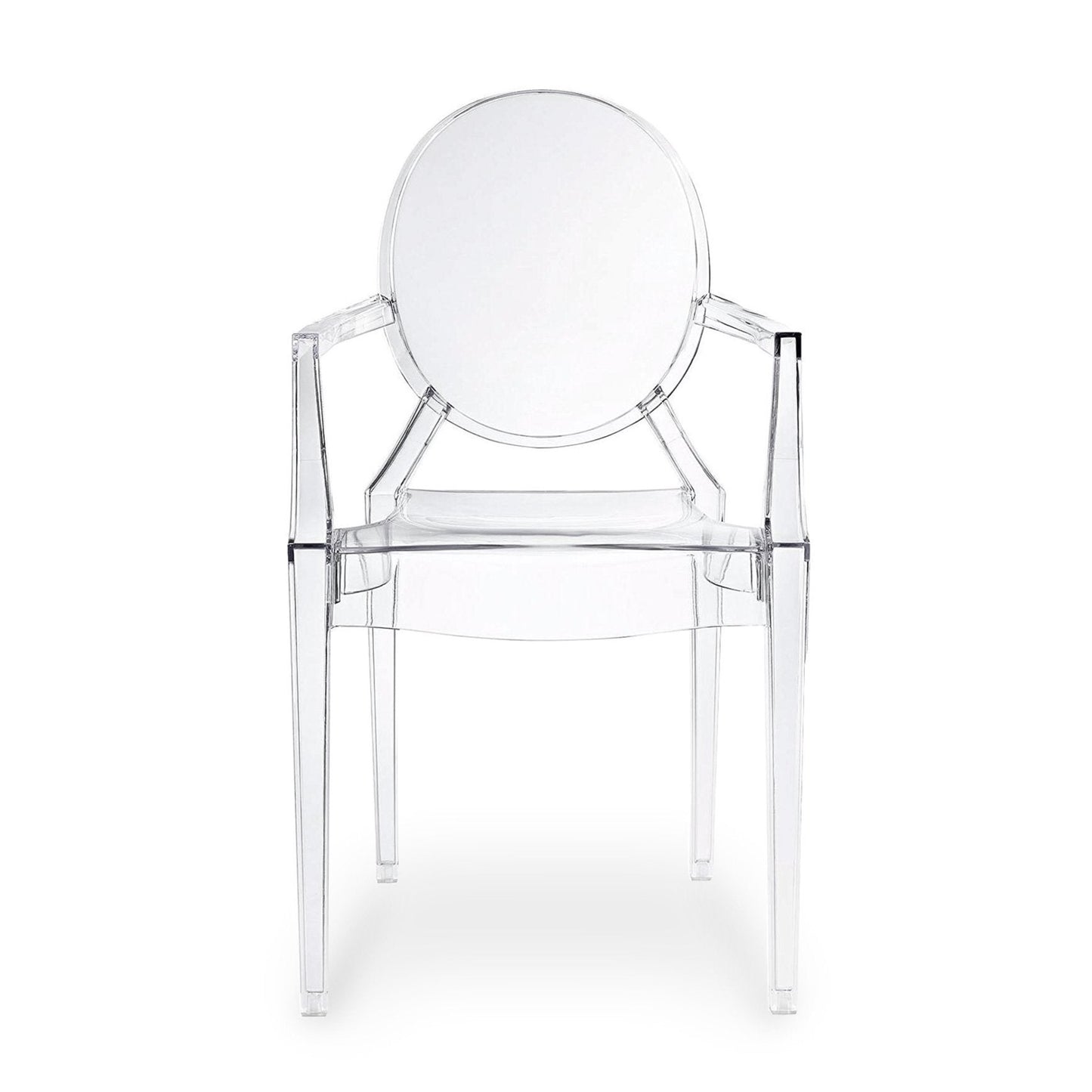 Casper Dining Chair - Transparent with Arms