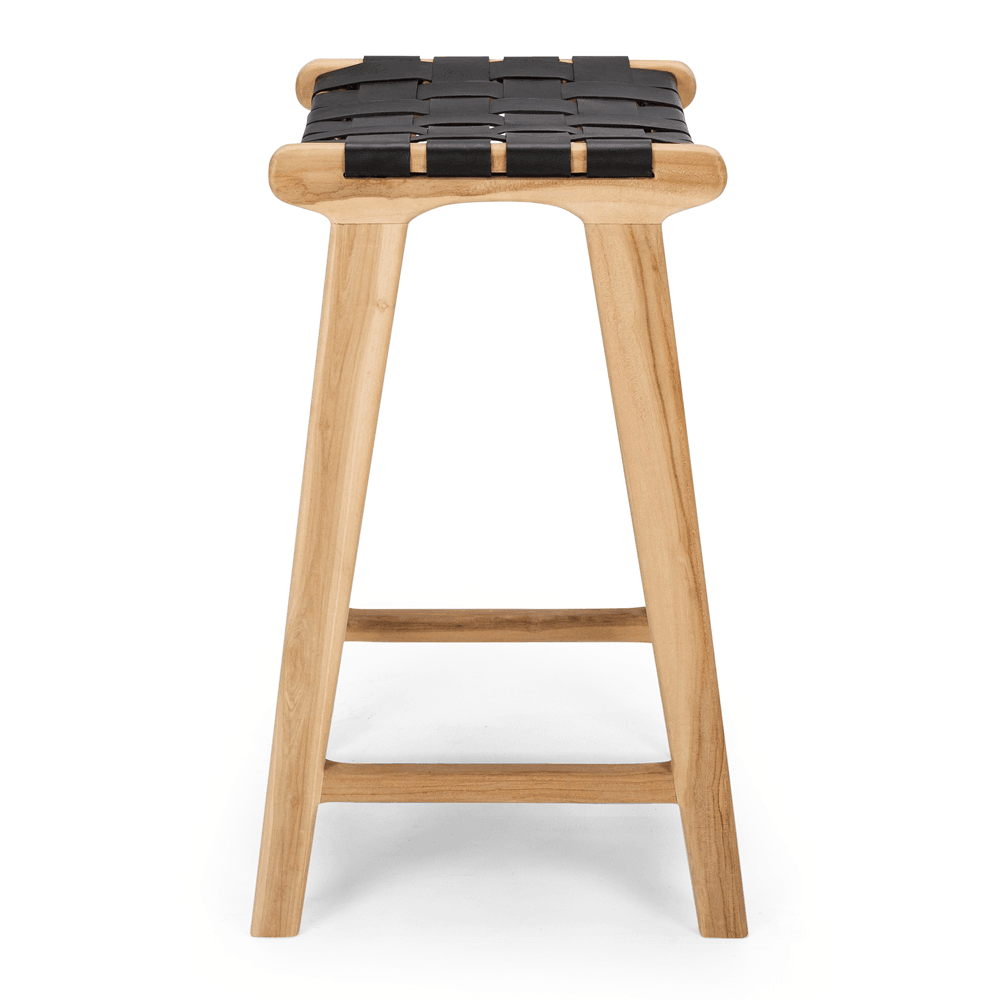 Indo Woven Barstool - Black - Humble & Grand Homestore