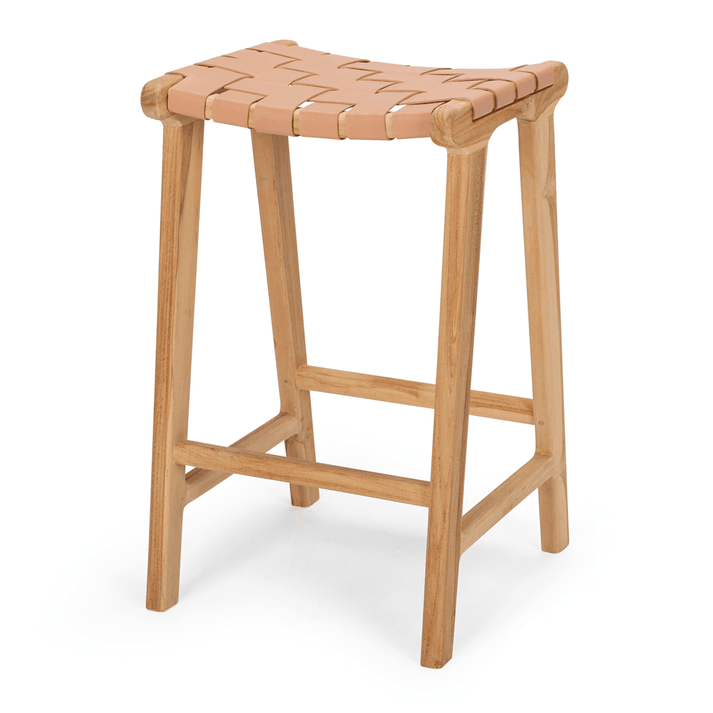 Indo Woven Barstool - Plush - Humble & Grand Homestore