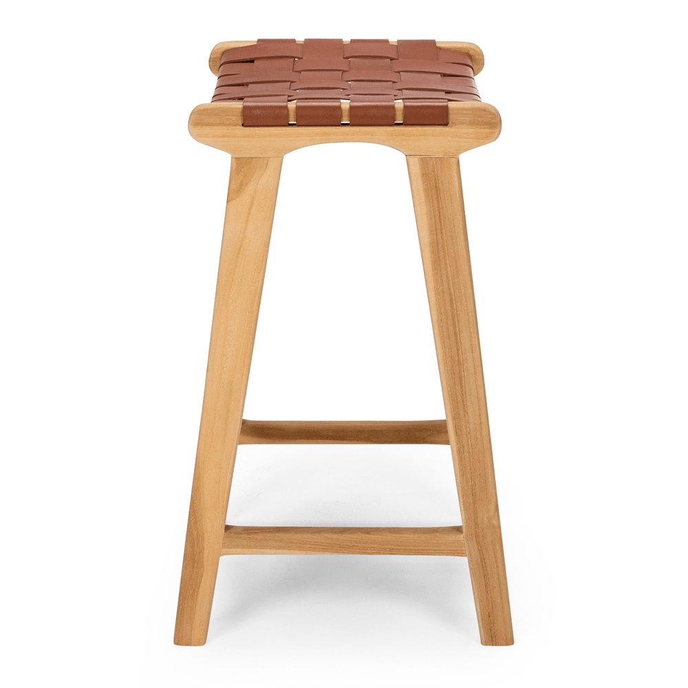 Indo Woven Barstool - Tan - Humble & Grand Homestore