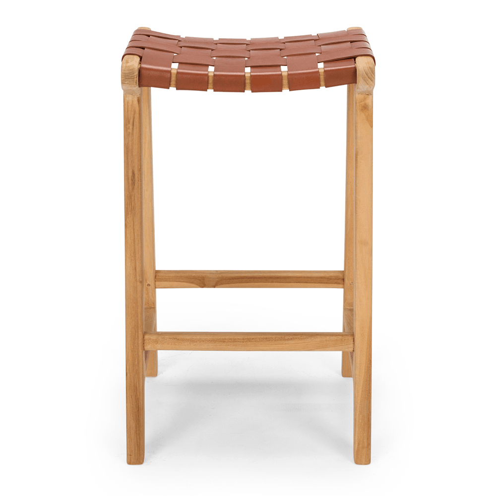 Indo Woven Barstool - Tan - Humble & Grand Homestore