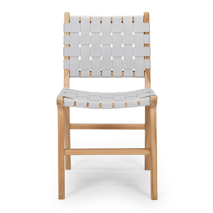 Indo Woven Dining Chair - Duck Egg - Humble & Grand Homestore