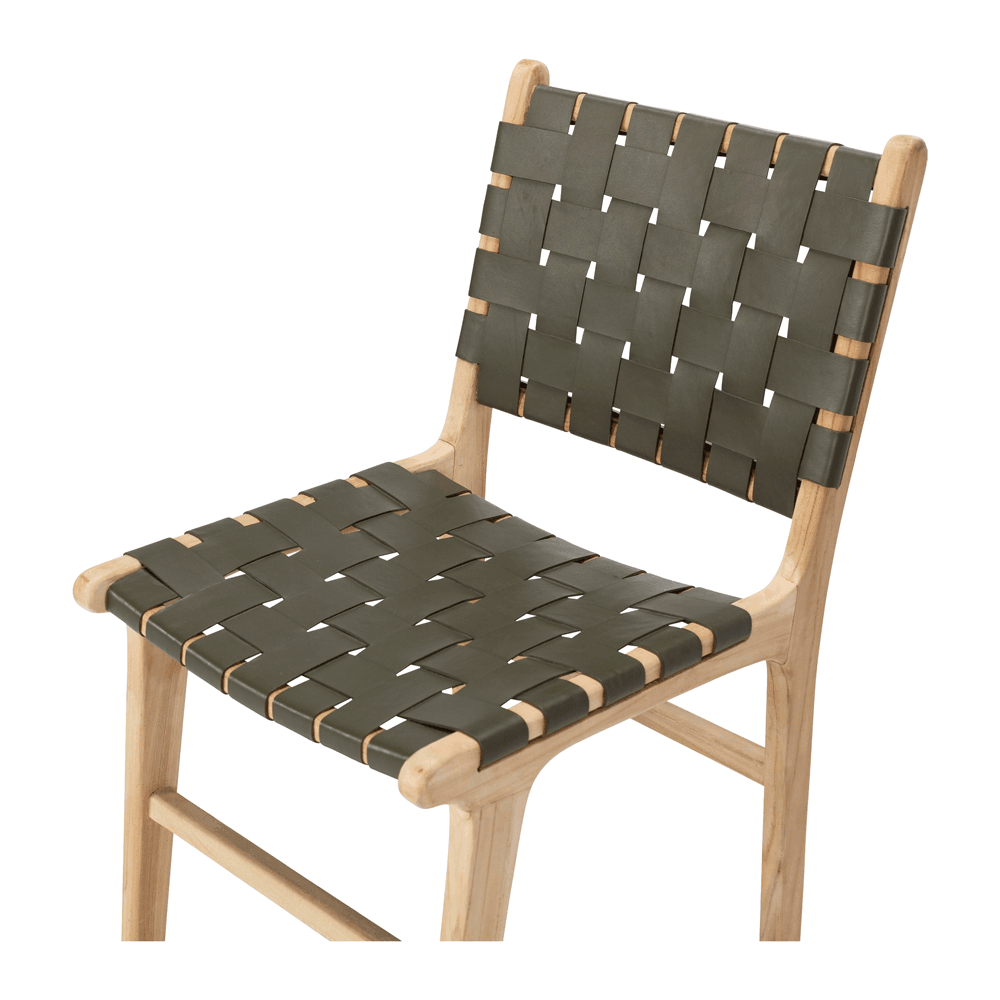 Indo Woven Dining Chair - Olive - Humble & Grand Homestore