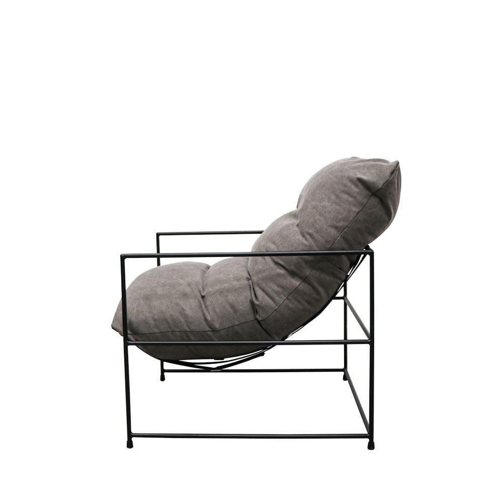 Lauro Club Armchair - Charcoal - Humble & Grand Homestore